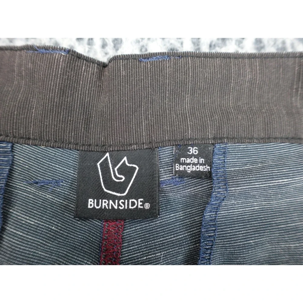 Burnside Mens Hybrid Board Shorts Size‎ 36 Grey Slub Texture Walk Shorts